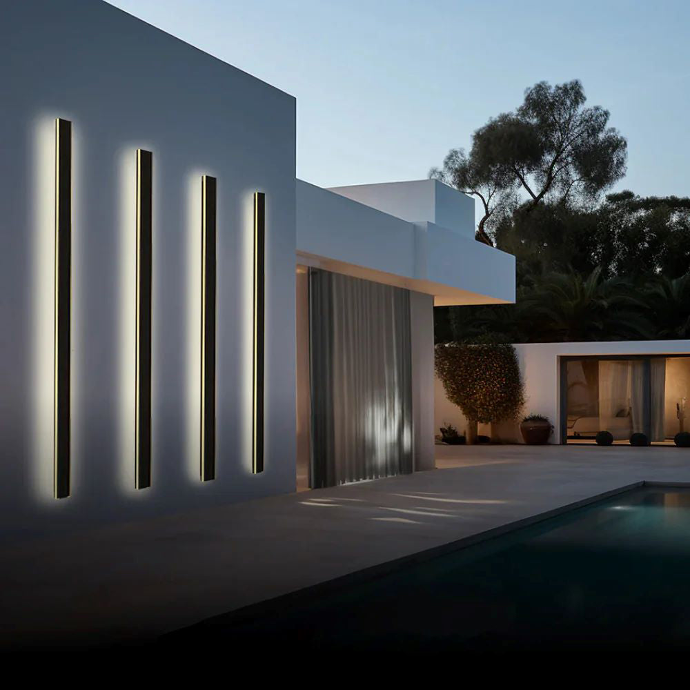 Nazen Applique Murale Extérieur LED Étanche Minimaliste Métal Cour-Cielum