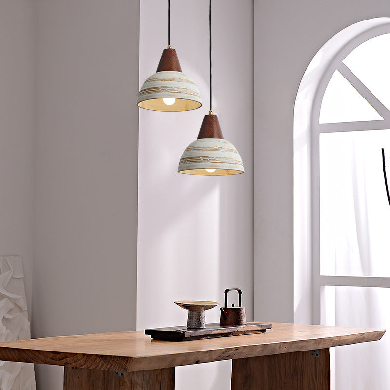 Muto Nordique LED Suspension Métal/Céramique/Bois Chambre À Coucher