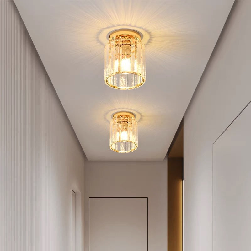 Arisha Moderne Plafonnier Métal Verre Chambre À Coucher
