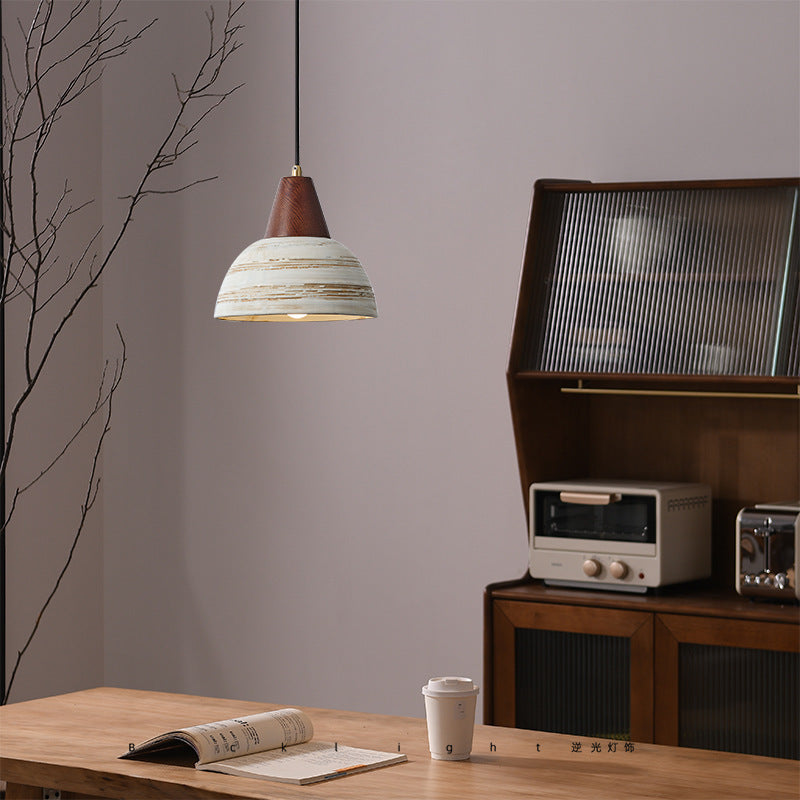 Muto Nordique LED Suspension Métal/Céramique/Bois Chambre À Coucher