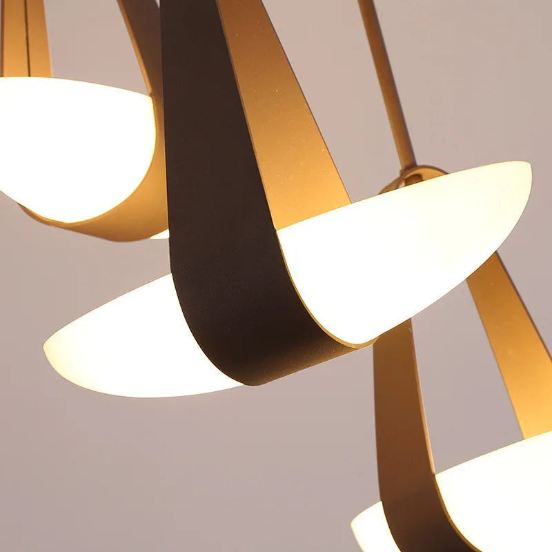 Valentina Suspension Luminaire Industrielle Rouge Verre Métal Salon