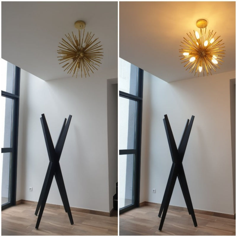 Arisha Moderne LED Lustre Or Métal Salle À Manger Chambre À Coucher