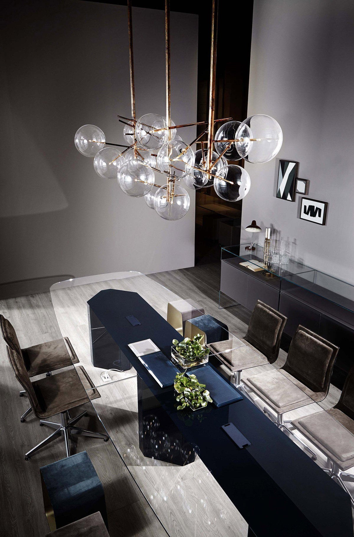 Coretta Lustre LED Cristal Clair