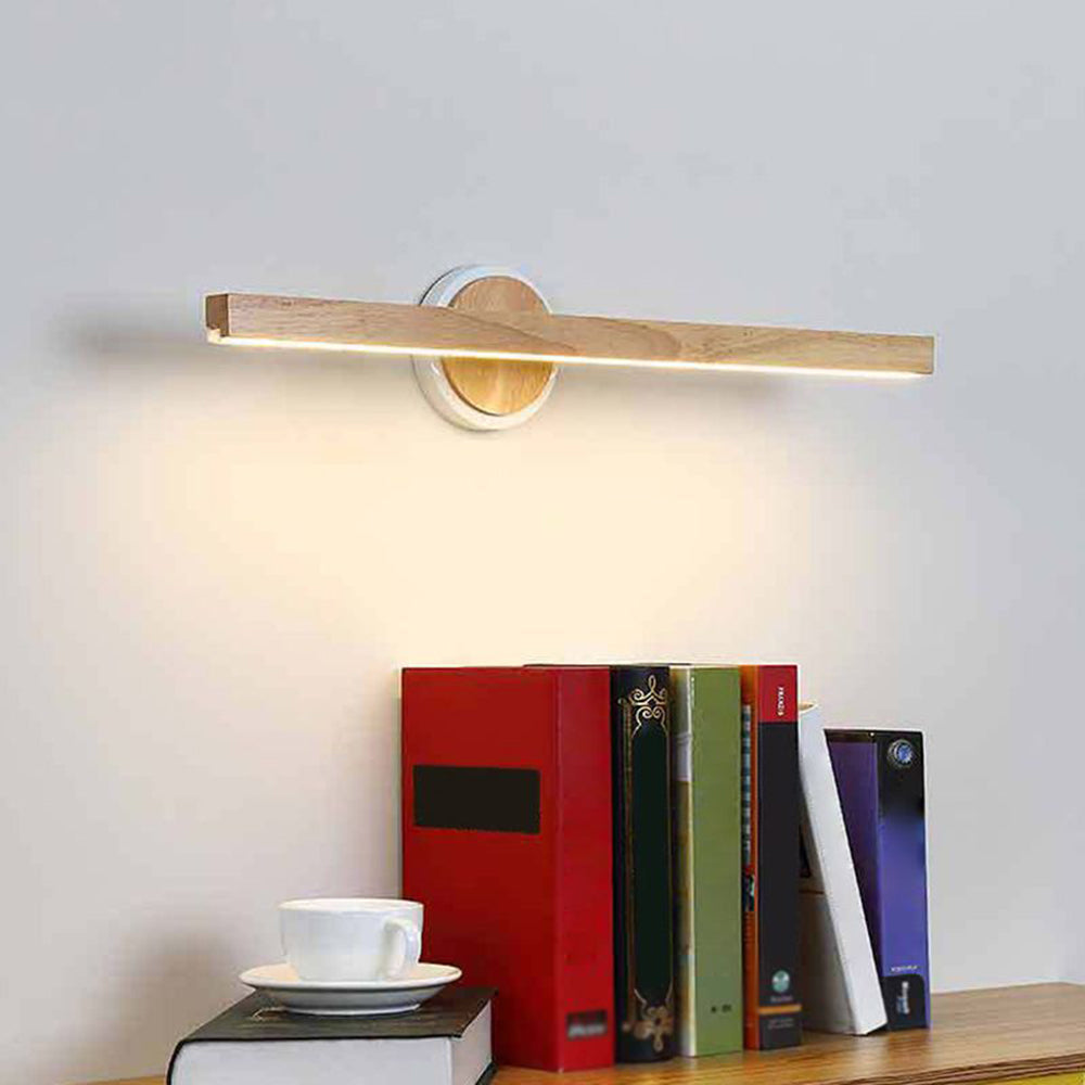 Muto Design LED Applique Murale à Miroir Rectangulaire Moderne Bois Salle de Bain/Chambre