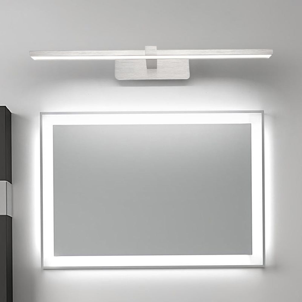 Arisha Simple LED Applique Murale Linéaire Moderne Métal/Acrylique Argent Salle de Bain
