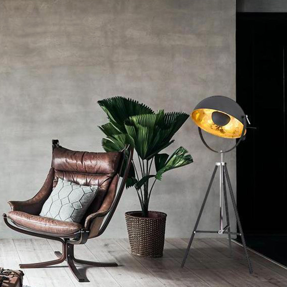 Mira Moderne Lampadaire Projecteur Vintage Métal Noir Salon/Chambre