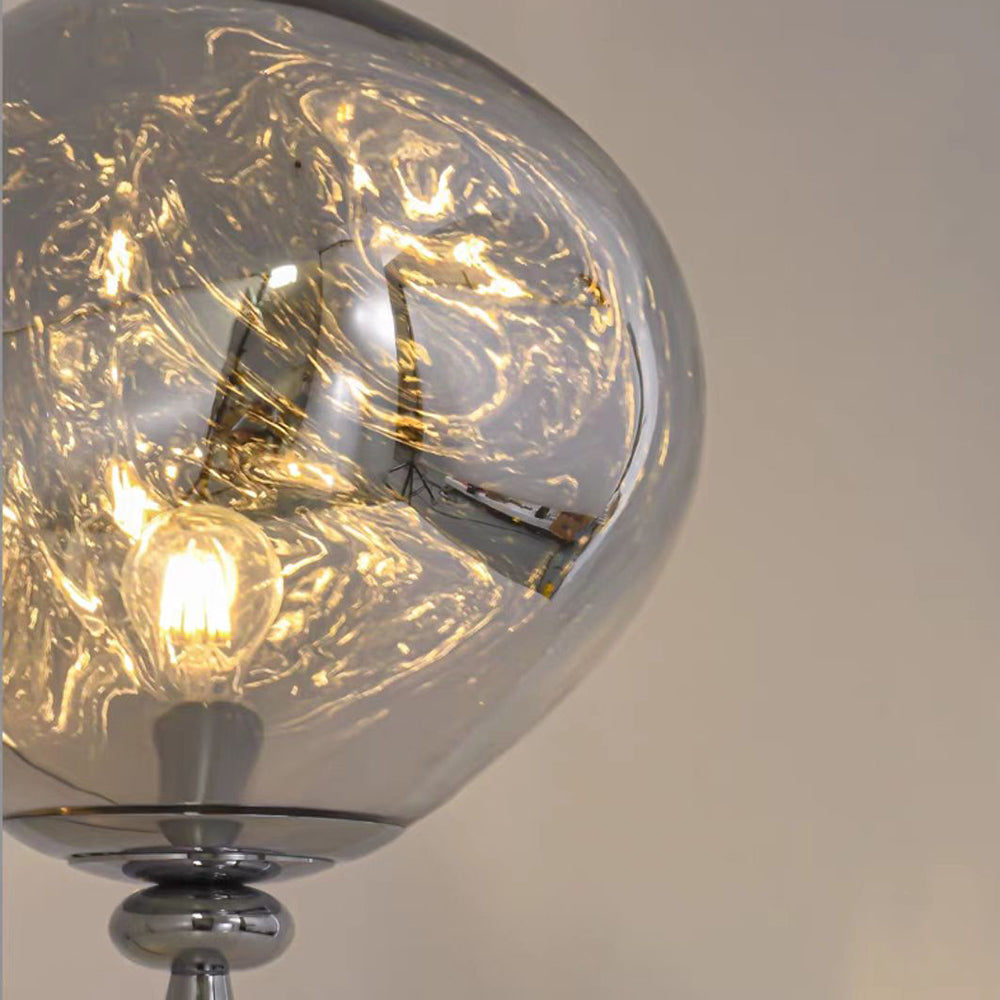 Valentina Design Italien Lampadaire Moderne Métal/Acrylique Rose Dorée/Or/Chromé/Gris Fumé Salon