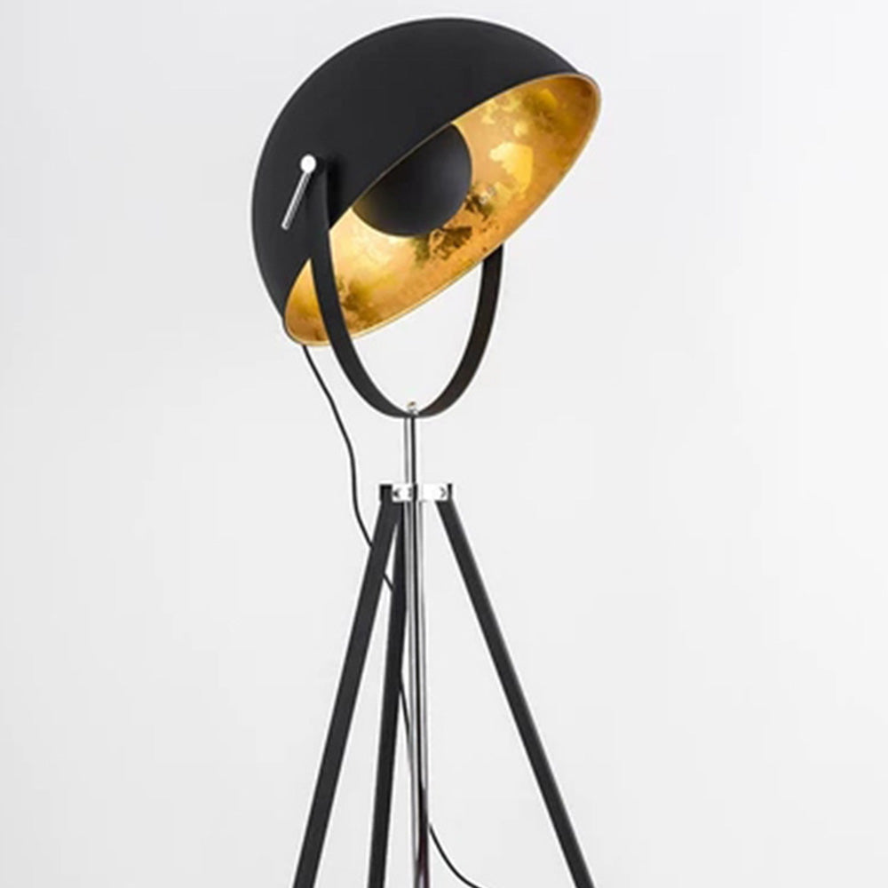 Mira Moderne Lampadaire Projecteur Vintage Métal Noir Salon/Chambre