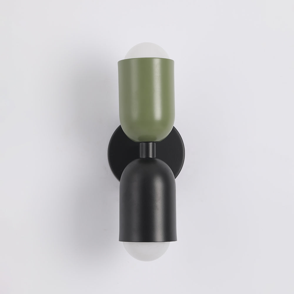 Zareno Applique Murale Cylindre Scandinave Métal Coloré Salon-Cielum