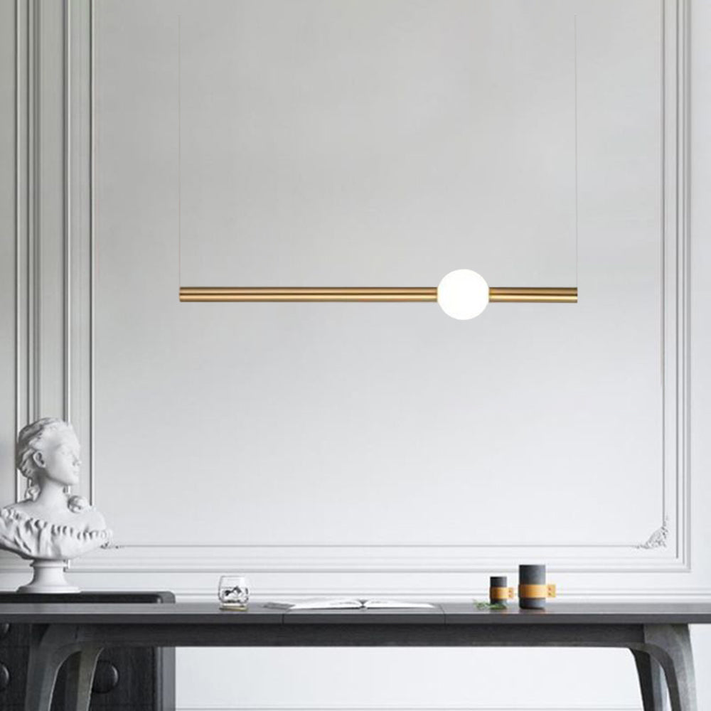 Ray Moderne LED Suspension Or Blanc Métal Verre Salon Salle à manger