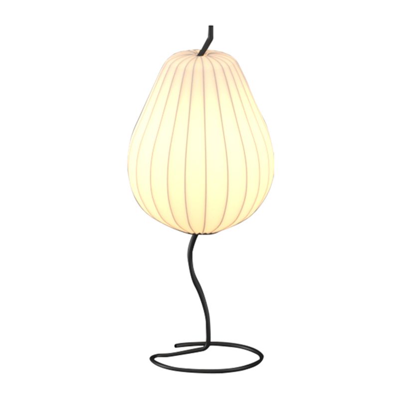Ritta Lampadaire Poire Moderne, Métal/Tissu, Beige, Salon