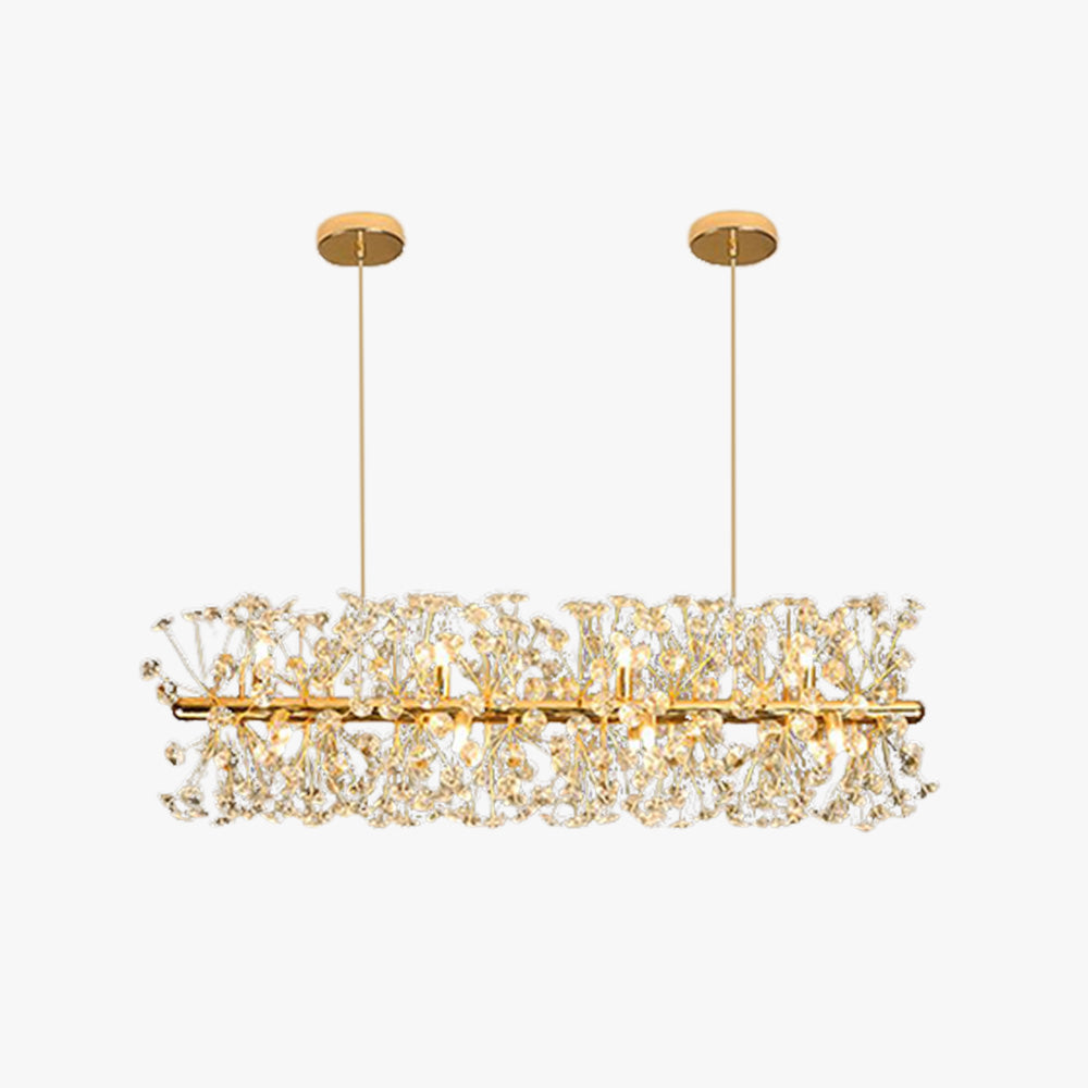 Arisha Moderne Luminaires Suspensions Grande Fleur/Multi Luxe Métal/Cristal Doré Salon/Chambre à Coucher/Salle à Manger