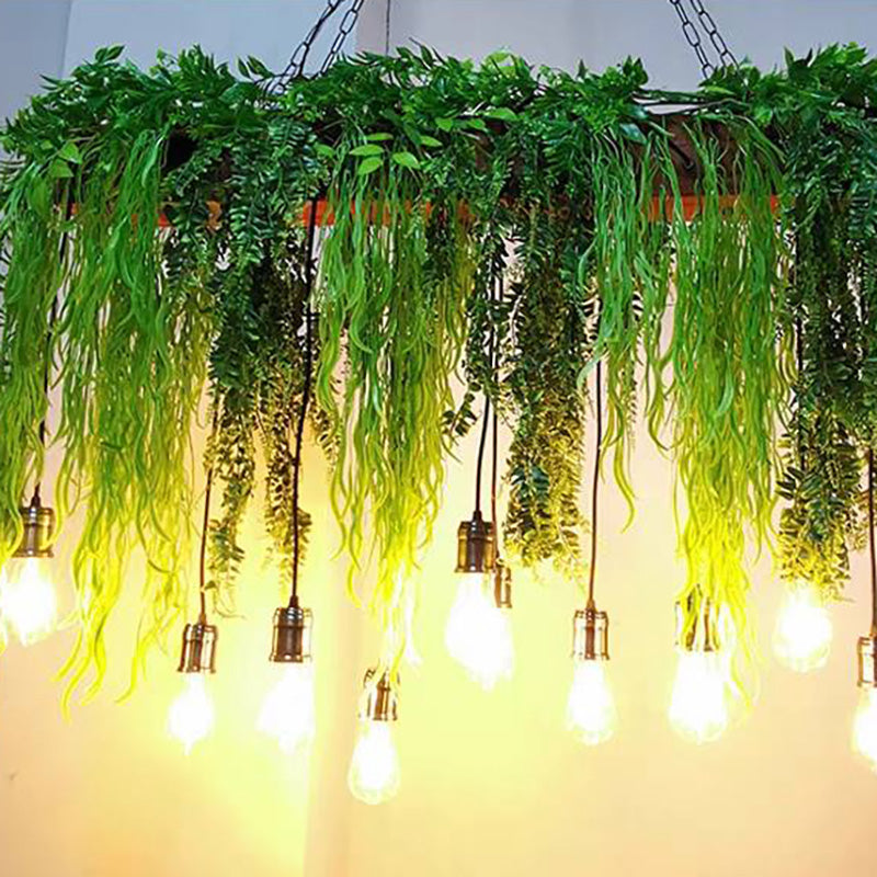 Ritta LED Suspension Vert Métal Salle à Manger Salon Cuisine