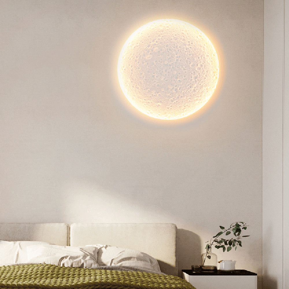 Aria Applique Murale de Peinture Dimmable avec Télécommande, 2 Style, Blanc, Salon