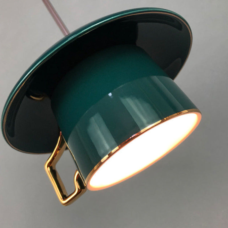 Valentina Place Poignée Tasse Céramique LED Suspension Salon