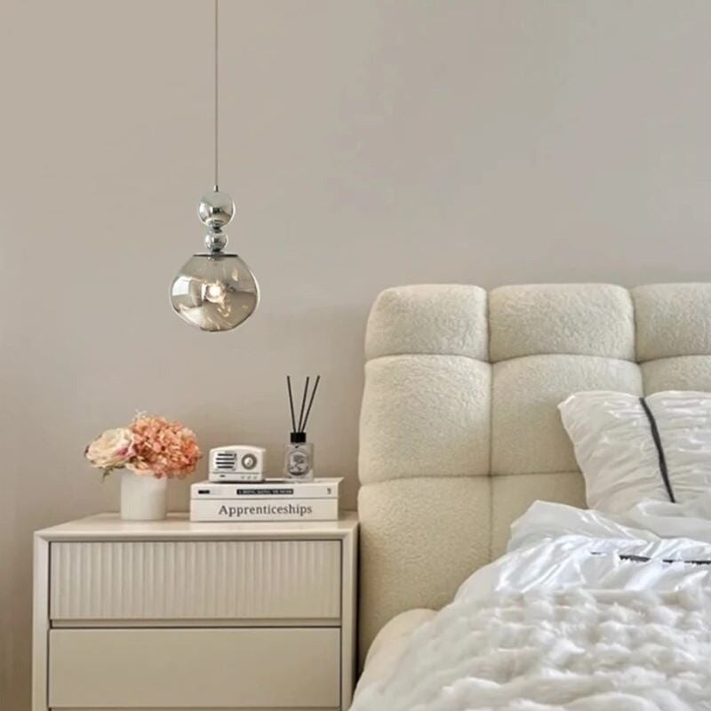 Valentina Suspension Luminaire LED Retro Chrome Métal/Acrylique Chambre Salon