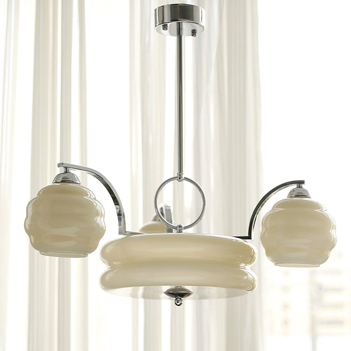 Valentina Luxueux Suspension Métal Verre Chambre à Coucher Salon