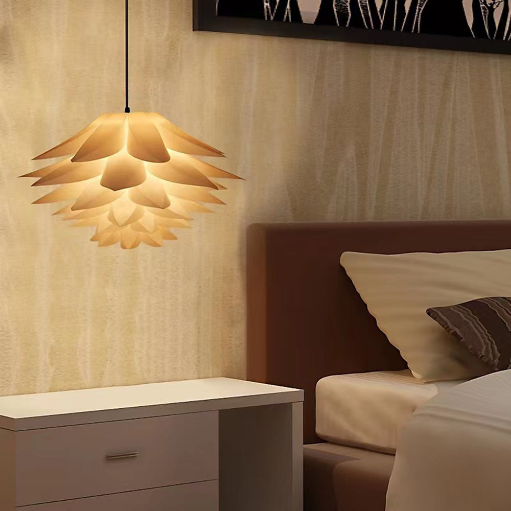 Arisha Suspension Fleur Moderne, Metal/PVC, Blanc, Chambre