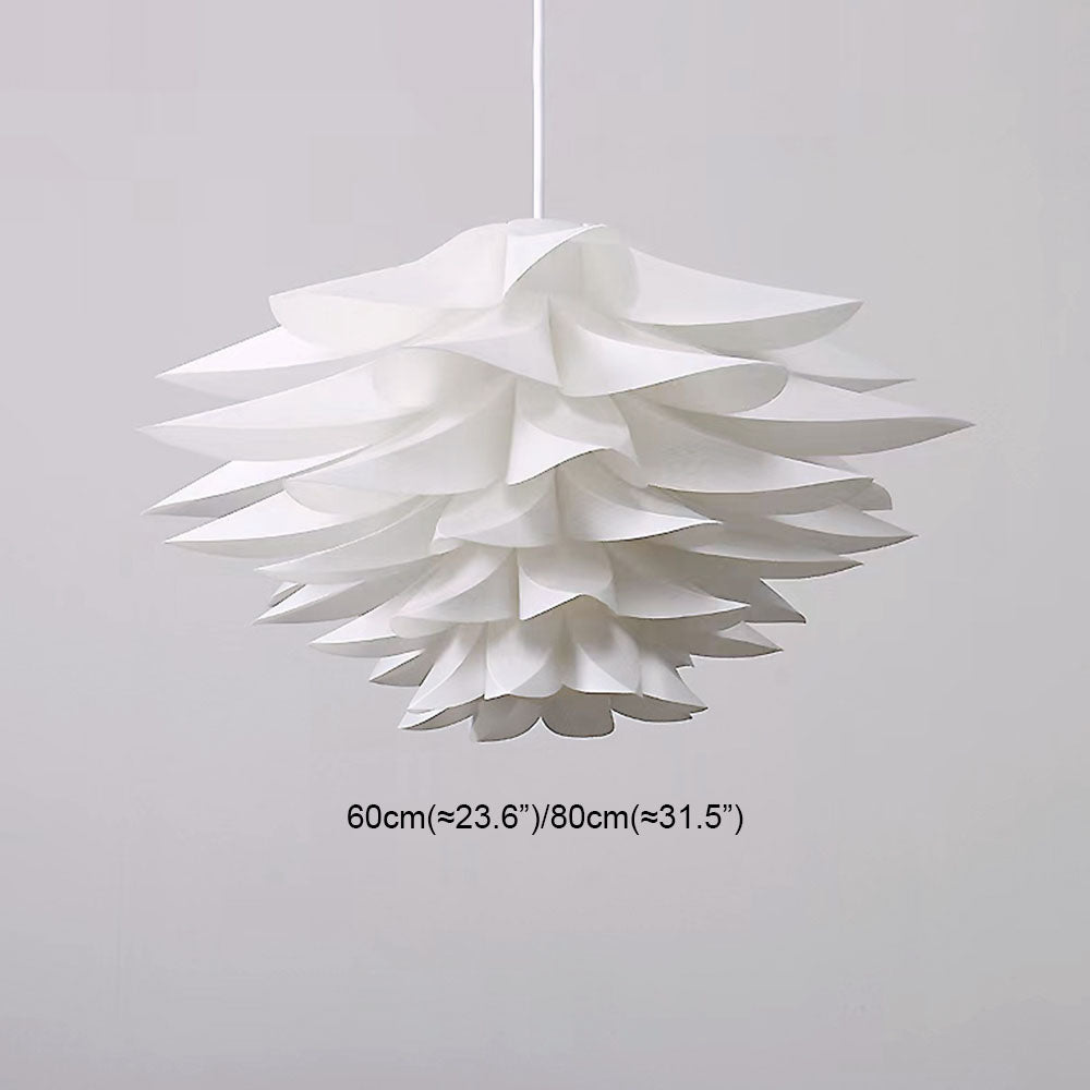 Arisha Suspension Fleur Moderne, Metal/PVC, Blanc, Chambre