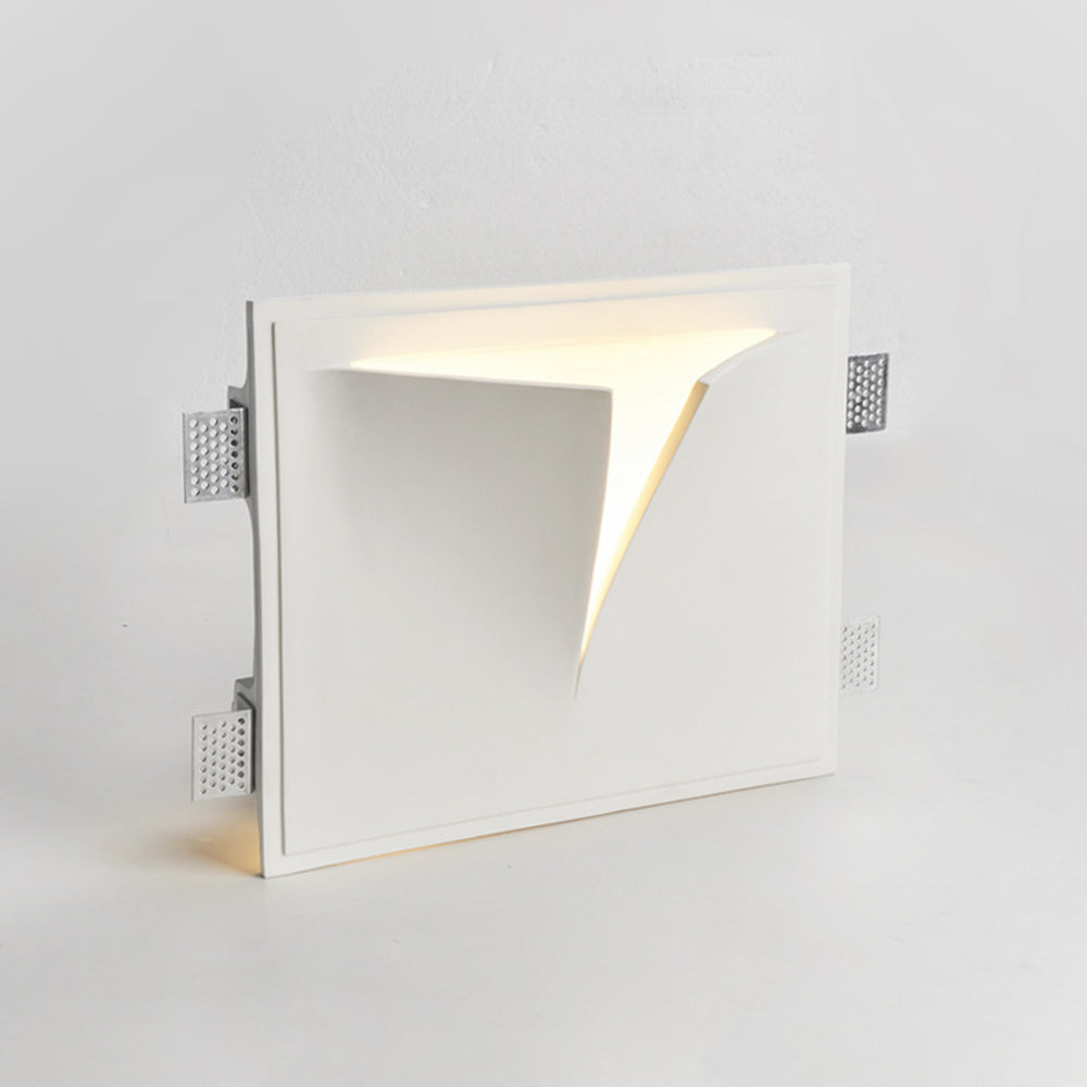 Aria Applique Murale Encastrée/Plâtre, Moderne, 4 Styles, Métal, Blanc, Salon