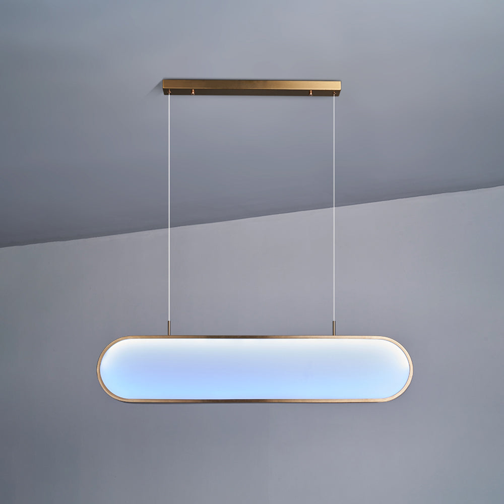 Valentina Suspension Ronde Contemporaine, Métal/Acrylique, Noir/Or/Argent, Cuisine/Salon