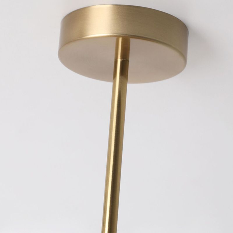 Valentina Plafonnier Rond Moderne, Métal/Verre, Orange/Blanc, Salon