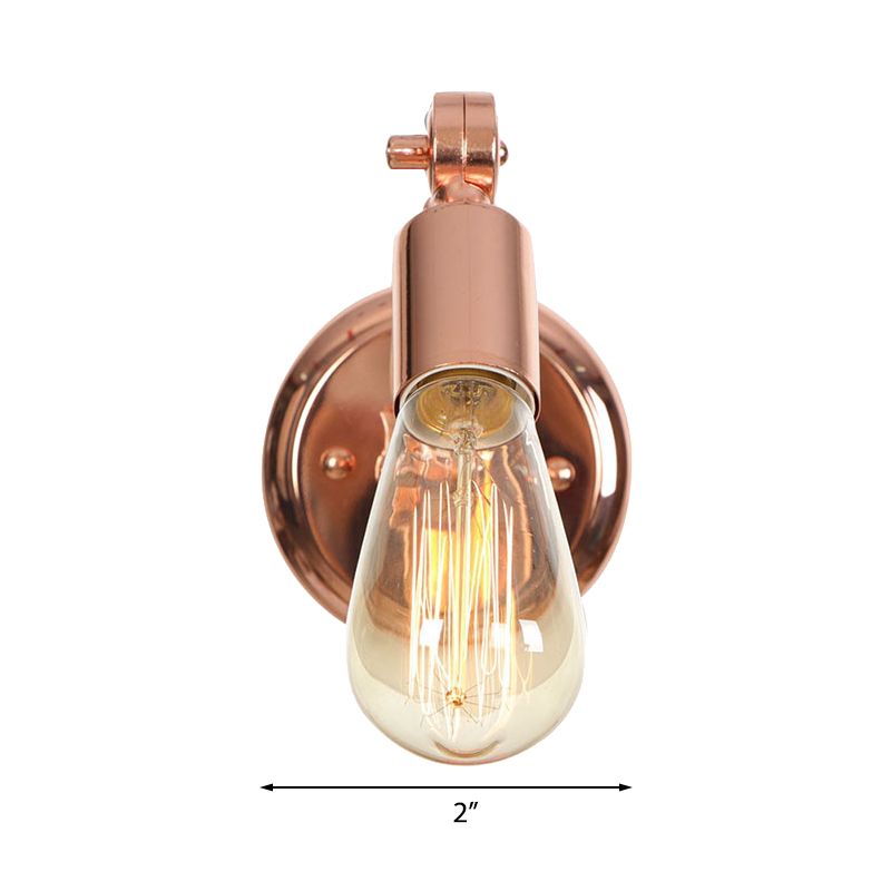 Silva Applique Murale Orientable Vintage, Or Rose, Salle de Bain