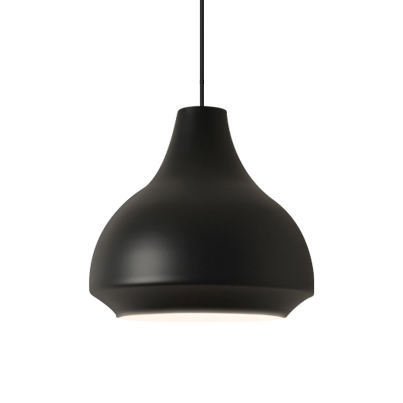 Valentina Moderne LED Suspension Noir Grey Métal Chambre à coucher