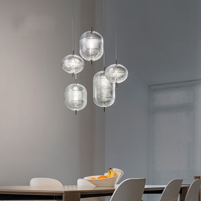 Valentina Suspension Globe Moderne, Verre/Métal, Noir/Or, Chambre