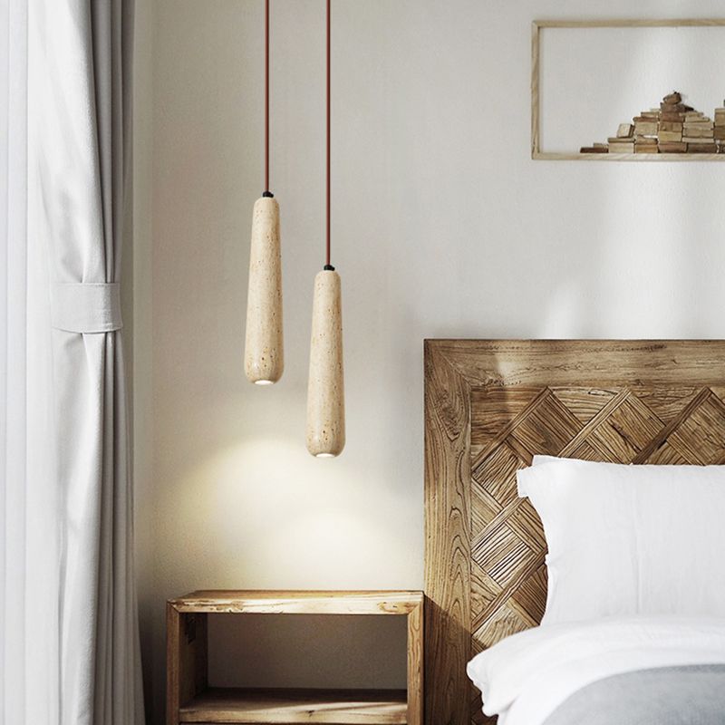 Muto Suspension Multi Naturelle, Bois/Pierre, Beige/Marron, Chambre