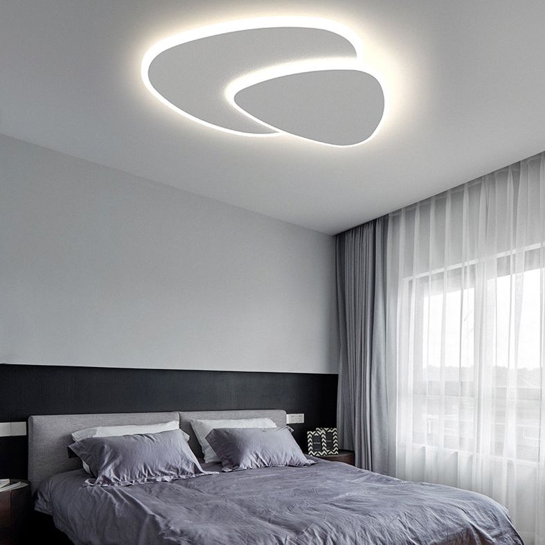 Seronix Plafonnier Triangle Moderne Blanc Salon-Cielum