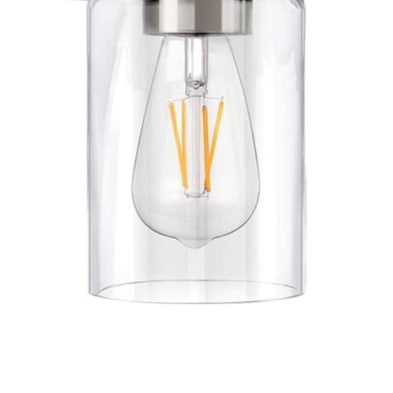 Silva Applique Murale Miroir Cylindrique Moderne, Verre/Métal, Noir/Or/Nickel, Chambre
