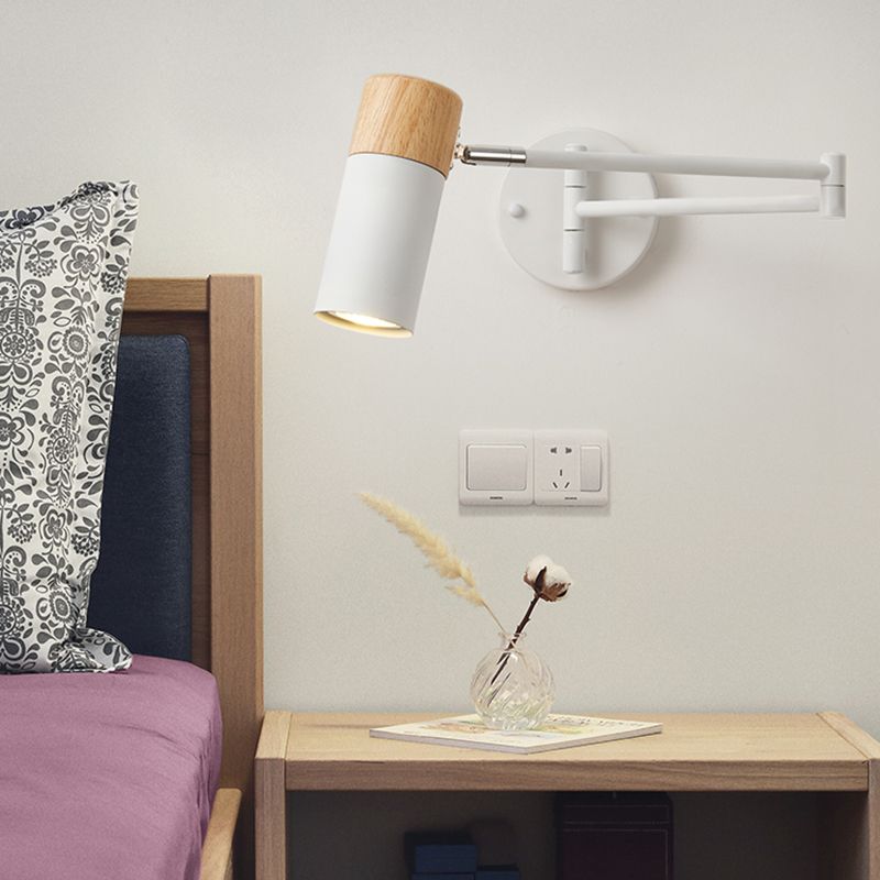 Muto Applique Murale Moderne, Metal, Blanc, Chambre