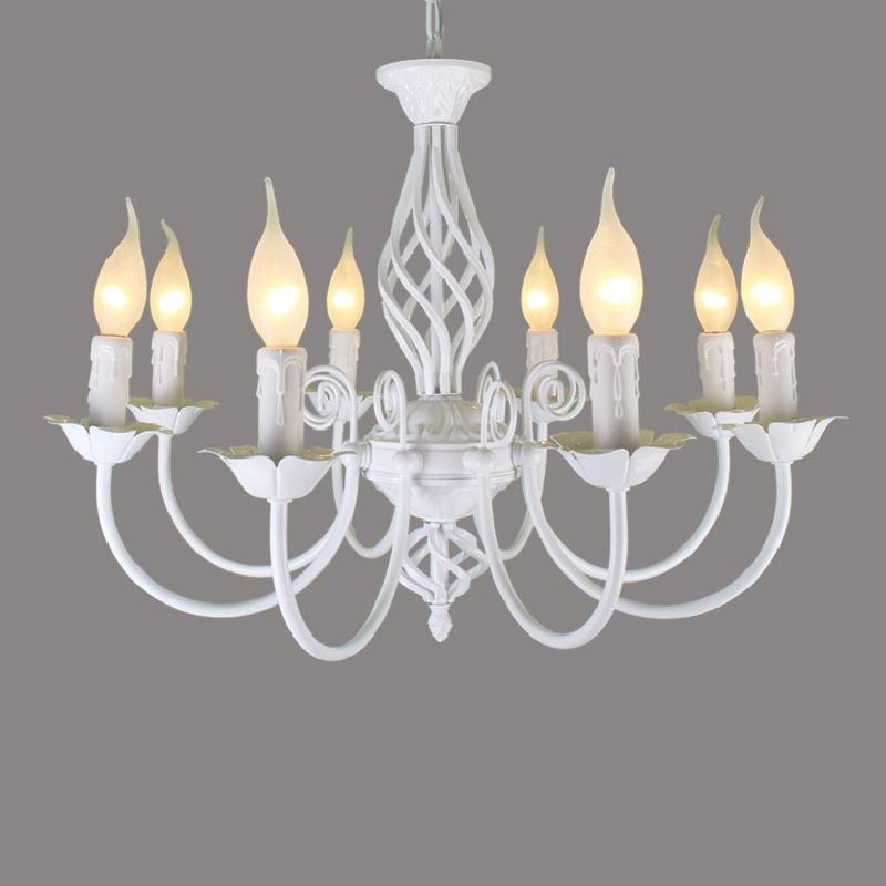 Sliva Lustre Lanterne Retro, Metal/Verre, Blanc/Noir, Salon