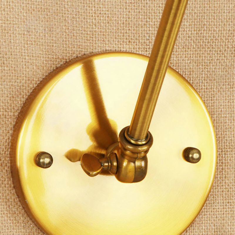 Silva Applique Murale Réglable Rétro, Métal, Bronze/Laiton, Couloir