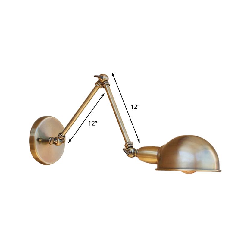 Epoch Applique Murale Vintage, Laiton/Chrome/Brass, Couloir