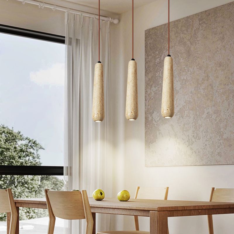 Muto Suspension Multi Naturelle, Bois/Pierre, Beige/Marron, Chambre