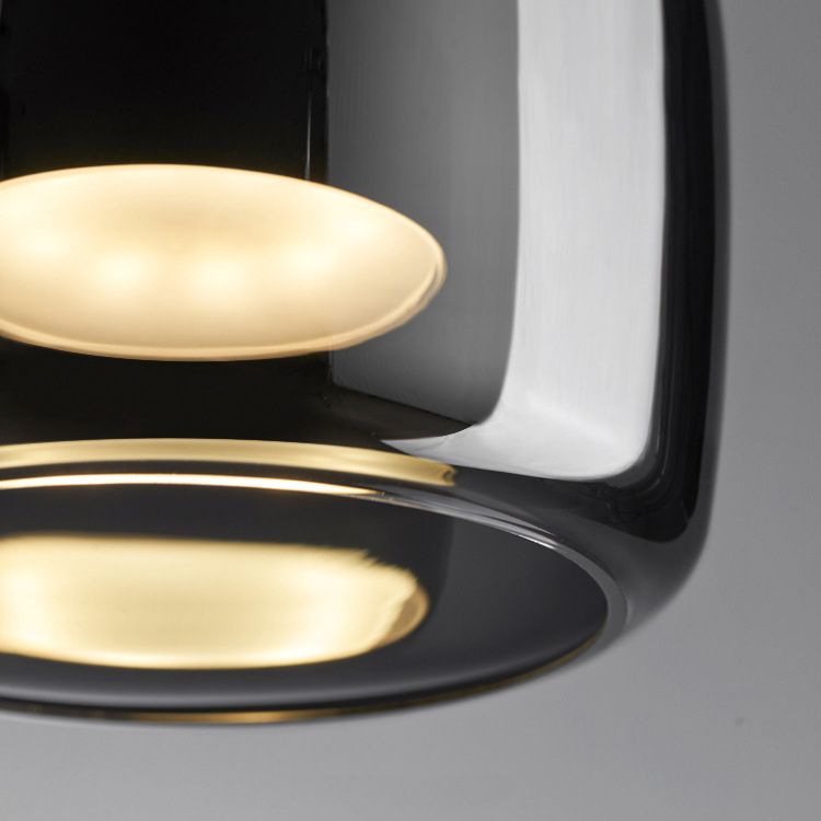 Valentina Suspension Dôme Moderne, Verre, Noir, Salon