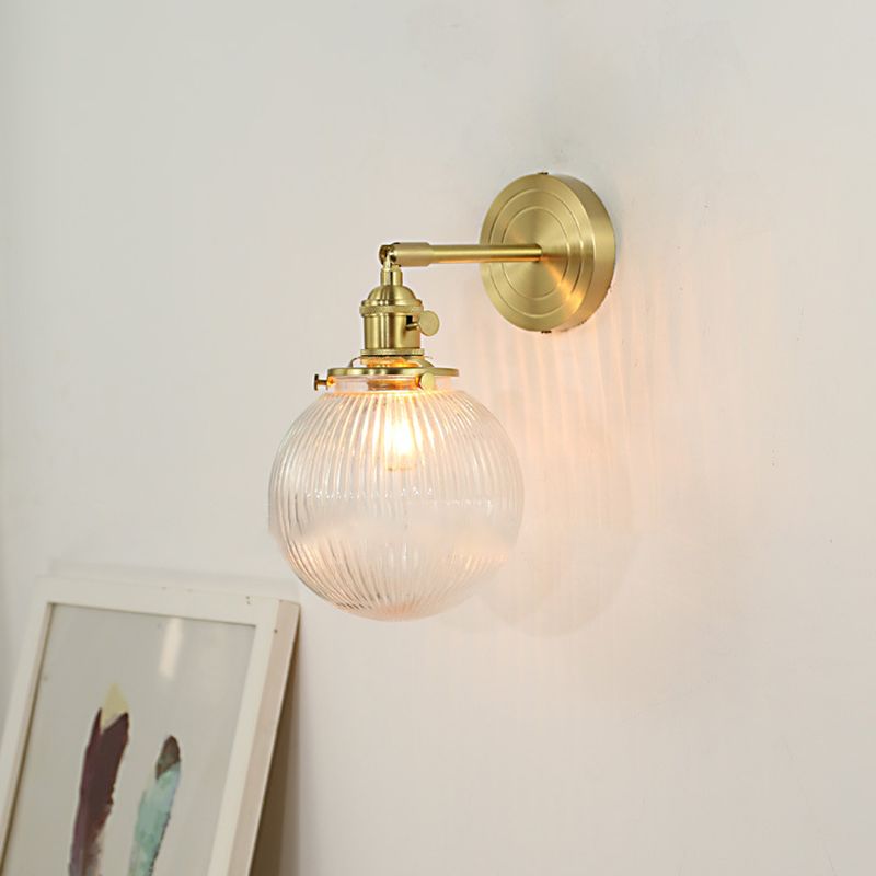 Valentina Applique Murale Boule/Fleur Luxe, Métal/Verre, Salle à Manger