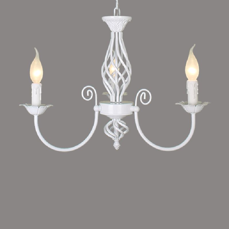 Sliva Lustre Lanterne Retro, Metal/Verre, Blanc/Noir, Salon