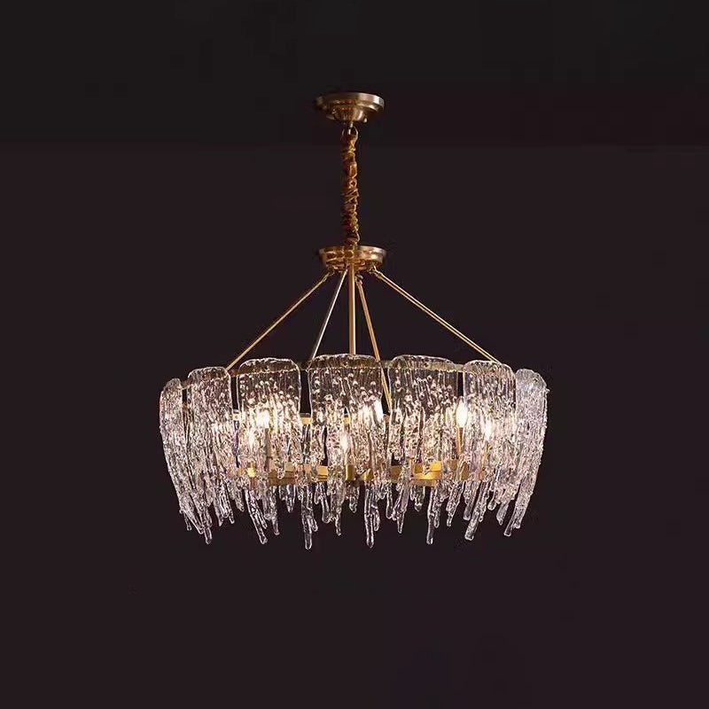 Cathaa Postmoderne Luxe Verre Crystal Lustre