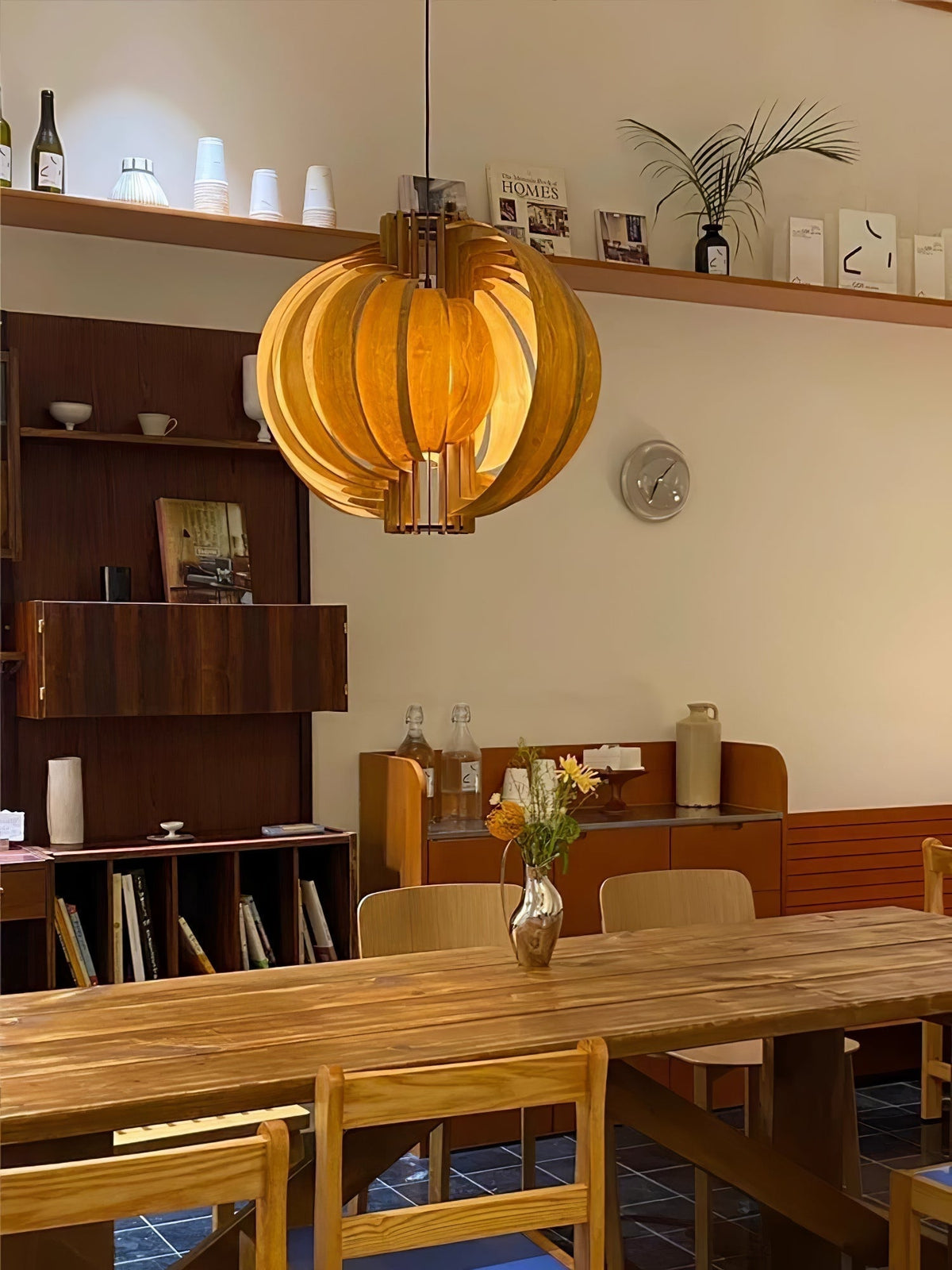 Velaria Suspension en Bois Anneau Élégance Premium