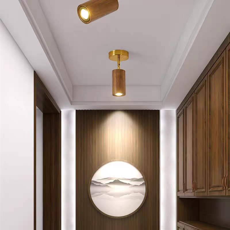 Liora Wooden LED Track Light-Neutral Decor