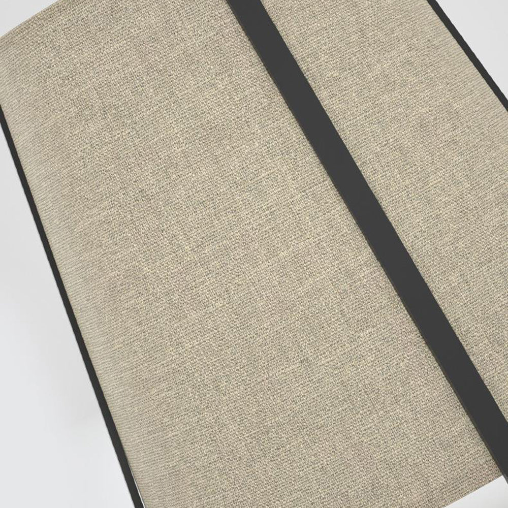 Ritta Lampadaire Dôme Nordique, Métal/Tissu, Beige, Chambre à Coucher