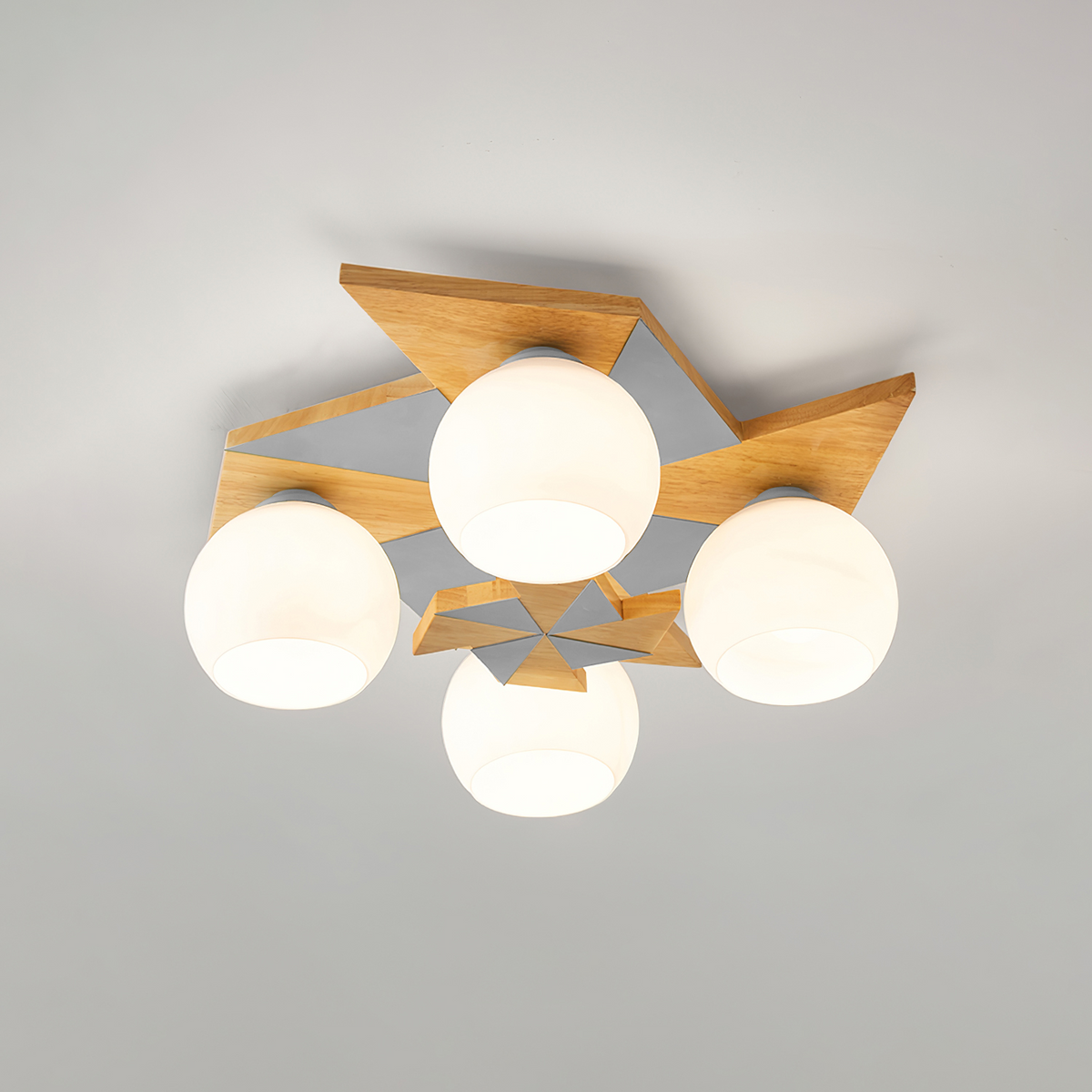 Ewooda Wooden Ceiling Lamp-Neutral Decor