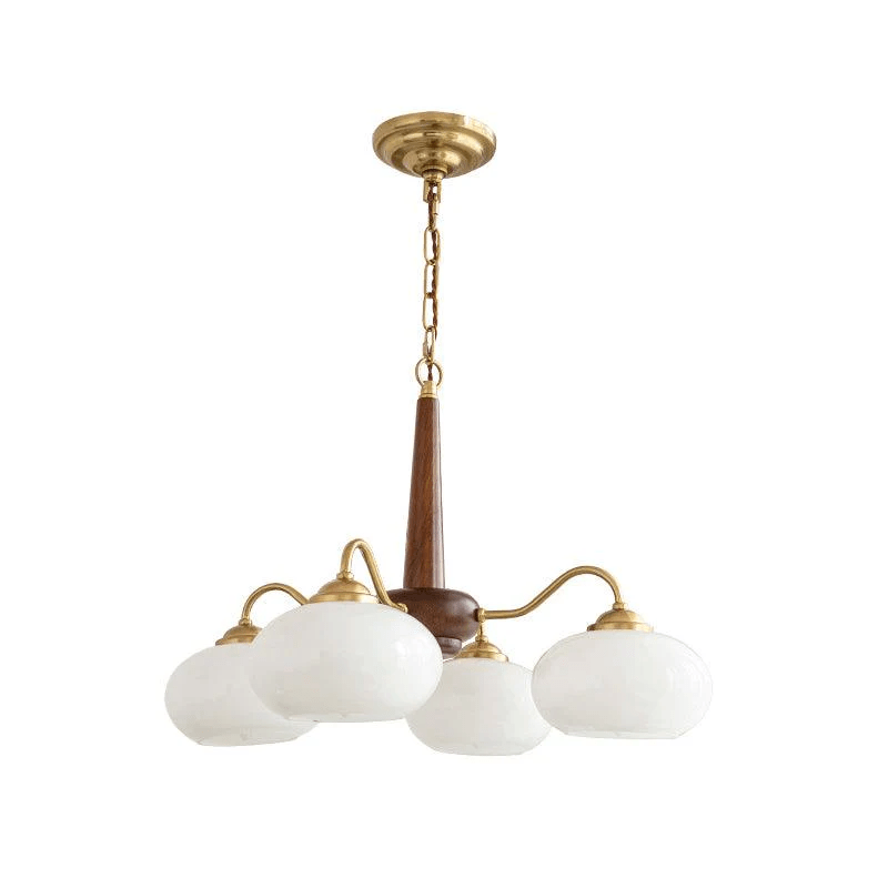 Mavene Suspension Persimmon Laiton et Verre Élégante
