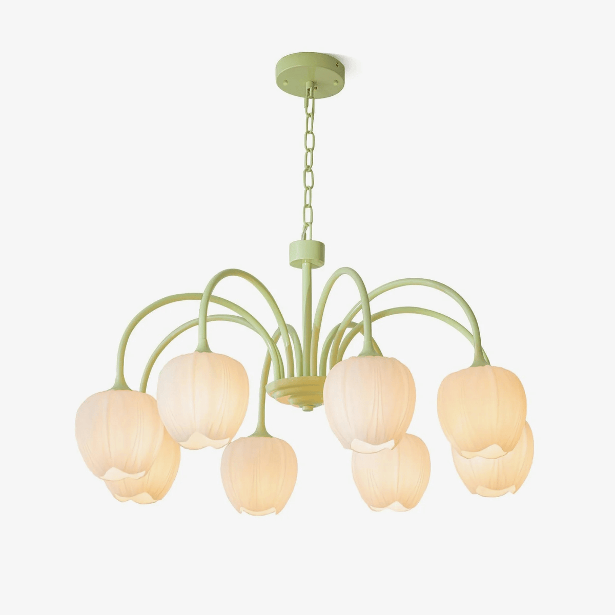Dareya Lustre Tulipe en Verre Matcha