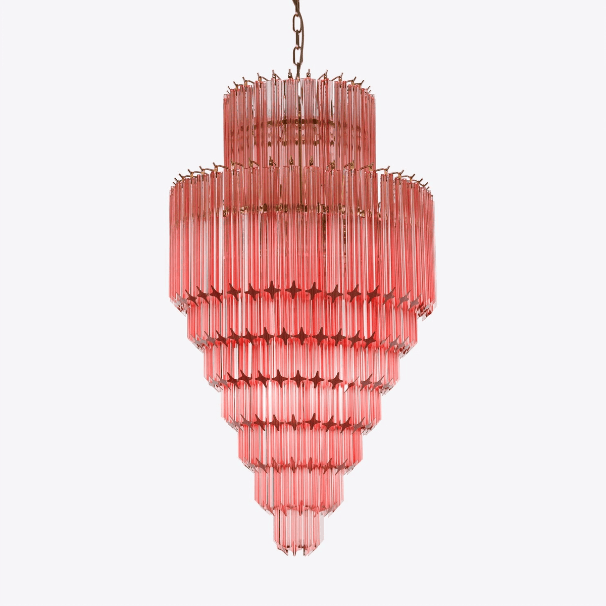 Alviel Lustre Ambre Diamant Verre Superposé Rétro