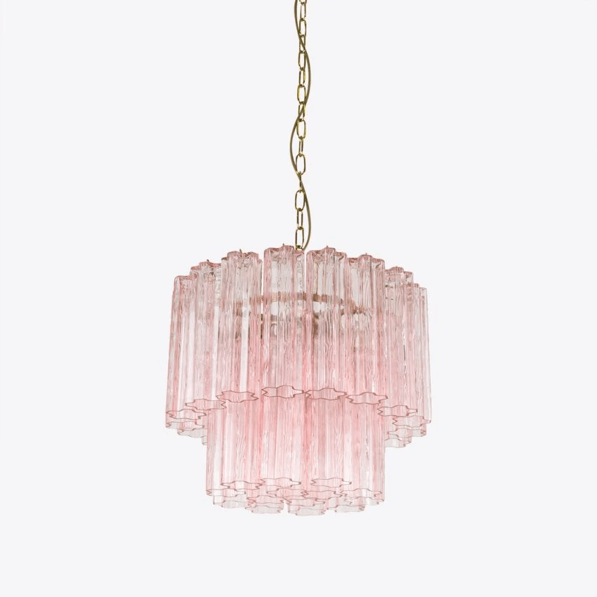 Paveria Lustre Petit Tube en Verre Murano Treviso
