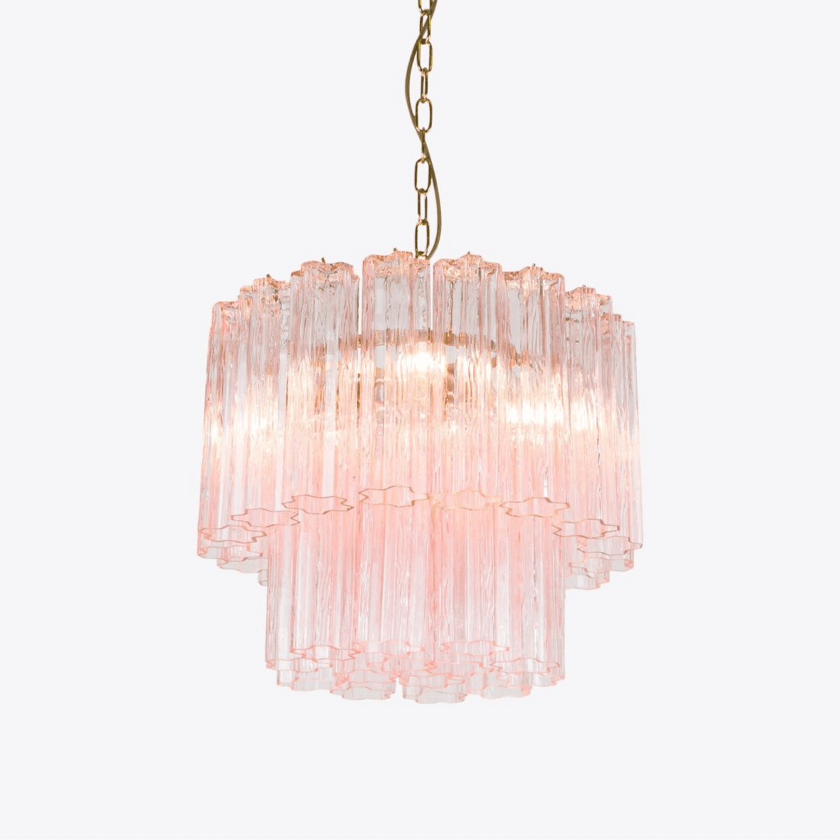 Paveria Lustre Petit Tube en Verre Murano Treviso
